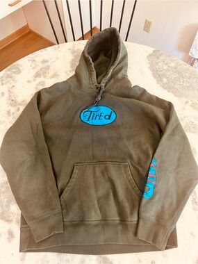 Men's Parra- Tired Skateboards Crawl Hoodie Size Medium